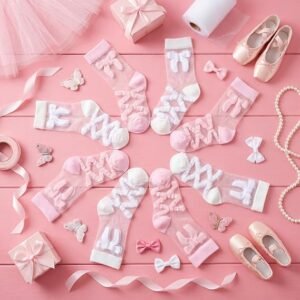 8 pairs ballet socks