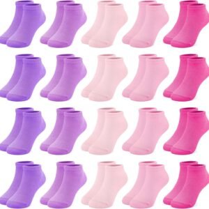 Girls' short athletic socks
